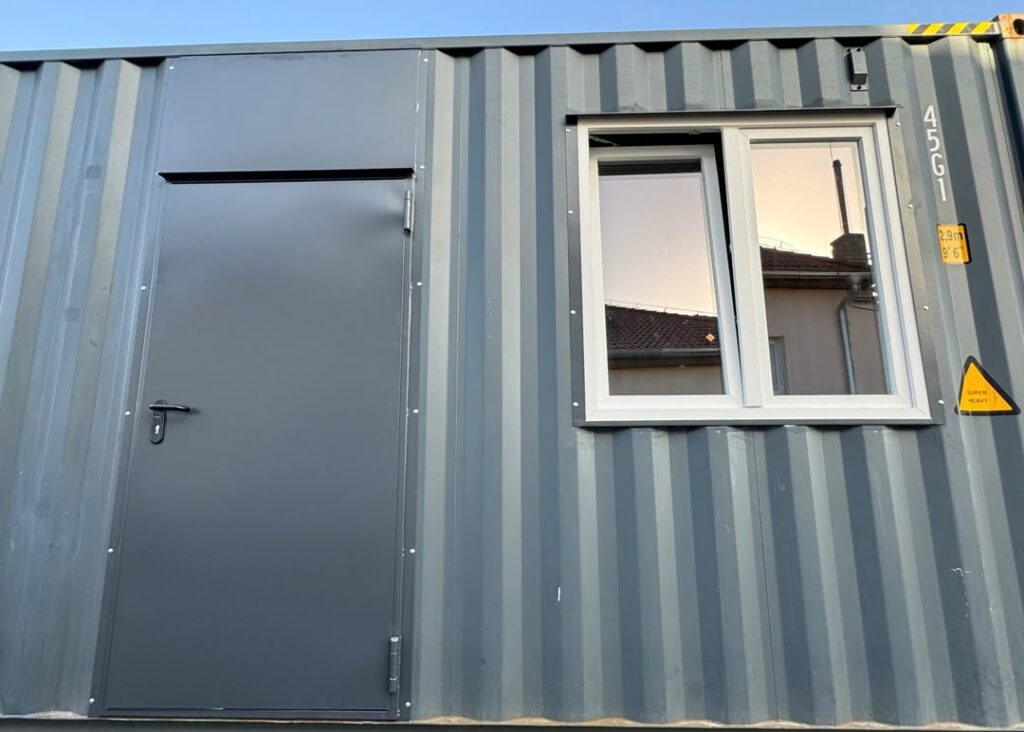 Hörmann Entry Door for HC Container in RAL 7016