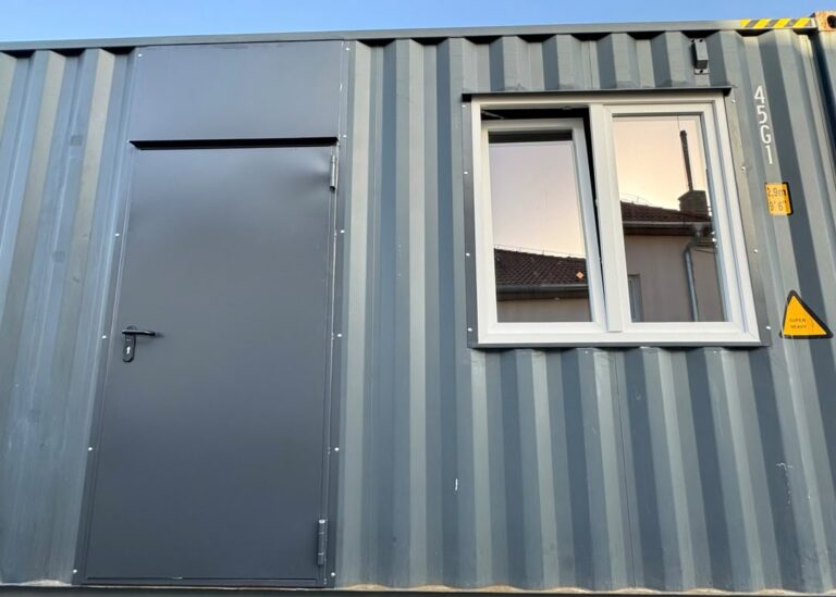 Hörmann Entry Door for HC Container in RAL 7016
